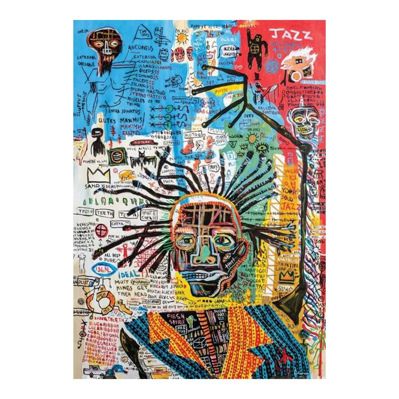 Абстрактное уличное граффити, художественная картина на холсте, поп-портрет, художественные постеры и принт, настенная художественная картина для гостиной, украшения дома