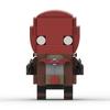 Строительный блок совместим с Creative Red Hood, Мальчик с квадратной головой, Модель игрушки-конструктора, Подарок для сборки