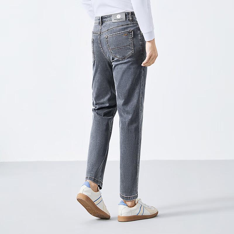 Джинсы мужские укороченные из стираного денима, смесь лиоцелла, Seven Brand