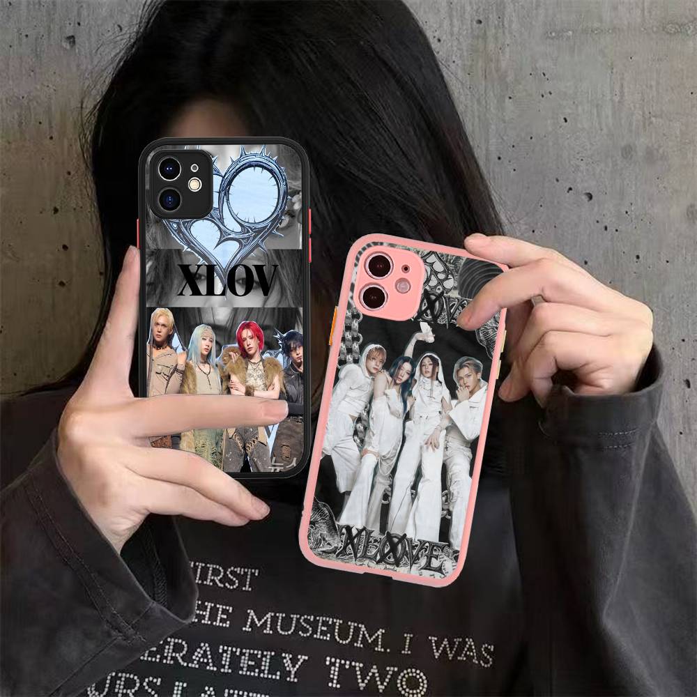 Popular Logo X-XLOV Matte Protective Case For IPhone 16 15 14 13 12 11 Pro Max X XS MAX Protection Case