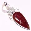 Красная яшма драгоценный камень ручной работы этнический подарок на помолвку ювелирное изделие кулон 2.1" s4F18