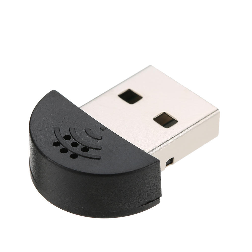 USB 2.0 Mini Microphone Mic Audio Adapter Driver Free for Laptop Desktop PC   Skype   MSN   VOIP   Voice Recognition