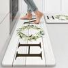 Farmhouse Kitchen Mat Anti Fatigue Kitchen Rugs Non-Skid Waterproof Kitchen Floor Mat Comfort Standing Mat for Office Laundry