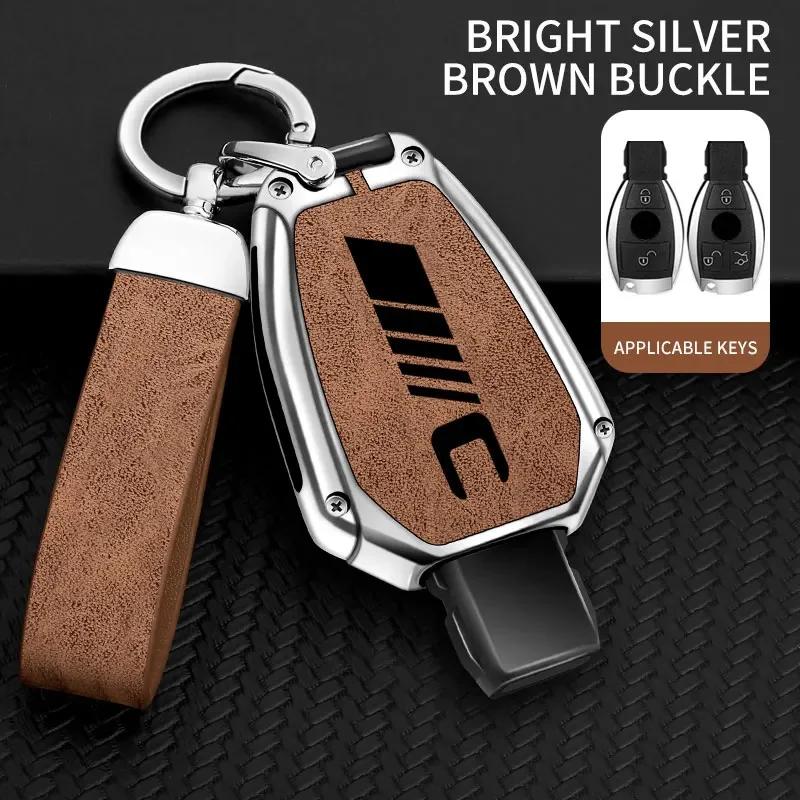 AABID1 Zinc Alloy Car Key Case For Mercedes Benz C Class Remote Control Protector For Mercedes Benz C300 C260 C200 C180 Key Cover