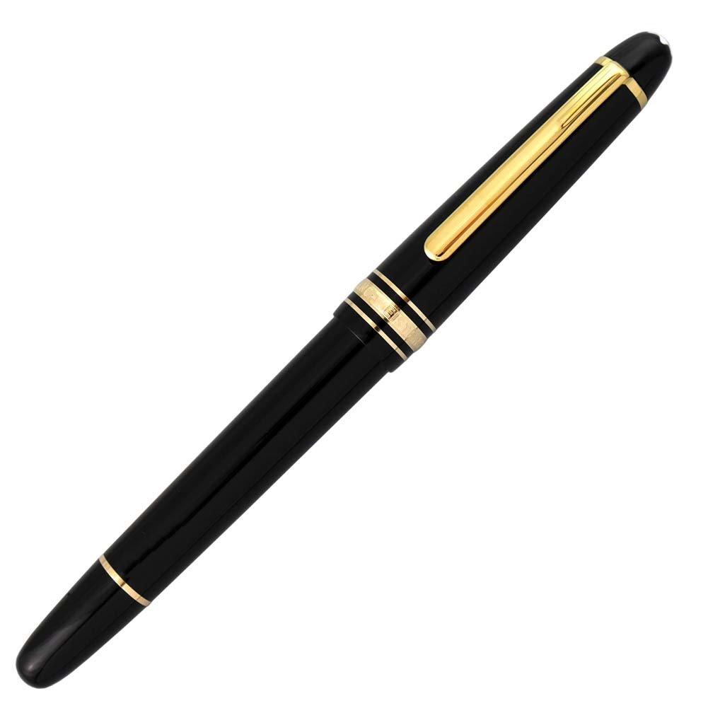 Montblanc Classic 145 Fountain Medium Black Meisterstück Pen, Nib, [Authentic]
