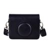 Rieibi Mini EVO Case Retro PU Leather Protective Case for Fujifilm Instax Mini EVO Instant Camera Detachable Case with Adjustable Shoulder Strap Black