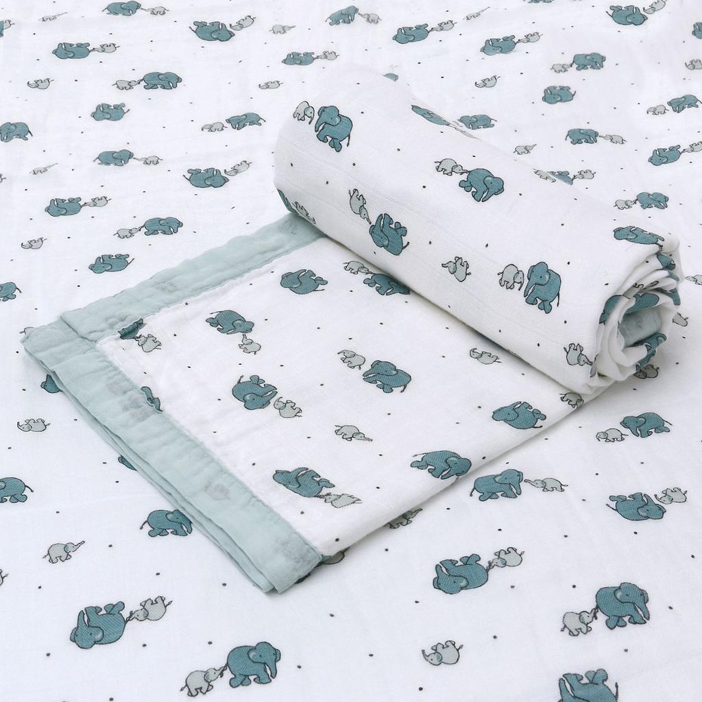 Детское одеяло, четырехслойное, из бамбука и хлопка, тканевое одеяло, детское одеяло, тонкое одеяло для больших детей, весеннее и осеннее, универсальное одеяло на все времена года