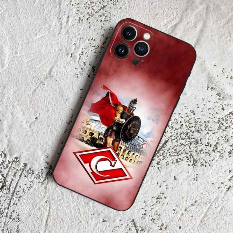 Русский Футбольный Чехол для Телефона Спартак Москва Для iPhone 14 Pro 13 Mini 11 12 Max Xr X Xs 7 8 Plus 6 Задняя Крышка