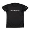 Phiten RAKU T-Shirt, Black/Grunge (White), Size M