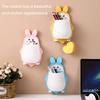 Настенный ящик для хранения в виде кролика, настенная мультяшная полка для хранения в виде кролика, водонепроницаемый органайзер для зубных щеток для кухни, ванной комнаты, инструментов для макияжа