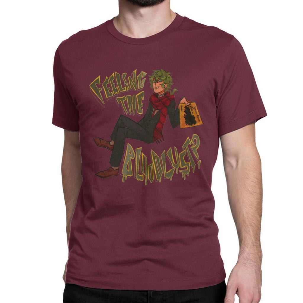 Футболка Midori Feeling The Bloodlust YTTD Футболки из чистого хлопка с коротким рукавом Your Turn To Die Аниме Игра Футболка Одежда с принтом