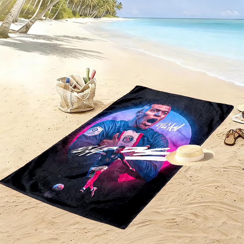 Cristiano Ronaldo: Legend Football beach towel Portable for travel Outdoor camping quick-drying swim towel Absorbent bath towel Outdoor pool towel