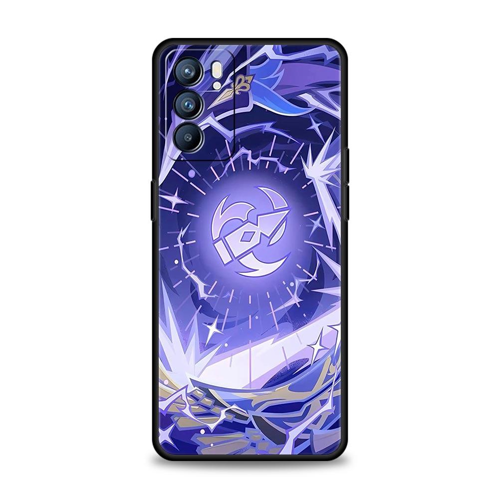 Чехол для телефона Genshin Impact для Oppo Reno13 Reno12 Reno11 F Reno10 Pro A54 5G Find X5 A53 A52 A9 A17 A57 A78 4G A79 A80 A98
