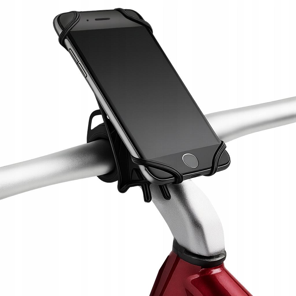 Uchwyt rowerowy na telefon silikonowy stabilny na kierownicę