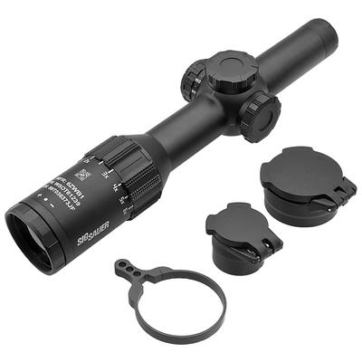 Реплика короткофокусного оптического прицела Evolution Gear SIG TANGO 6T DVO 1-6X24мм для настоящего оружия, FFP, 6-кратное увеличение, суперзум, водонепроницаемость IPX-7, черный