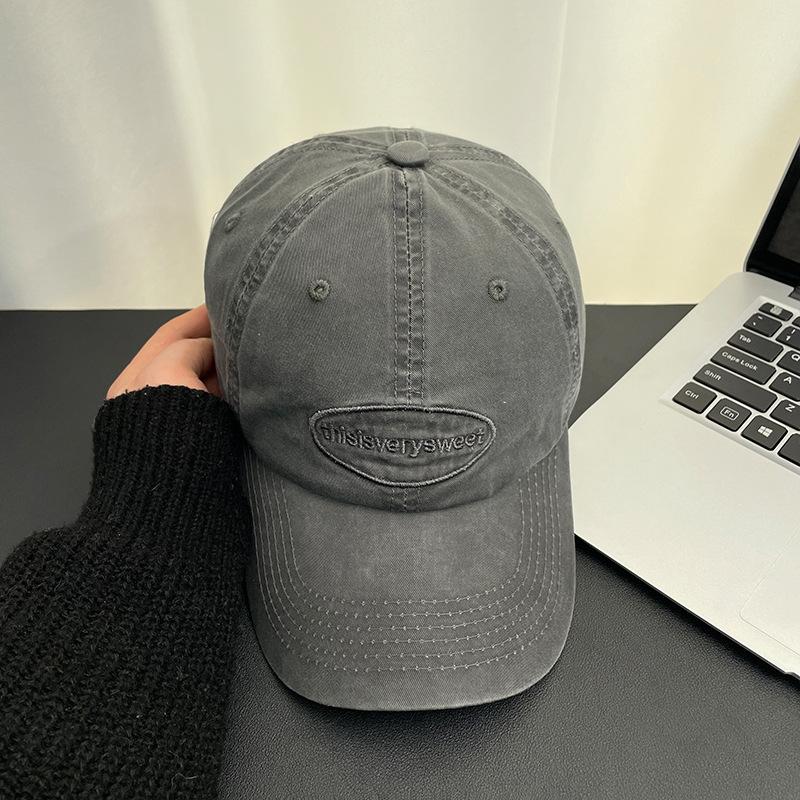 Spring New Letter Embroidered Baseball Cap Versatile Face Small Visor Fashionable Commuter Cap Children