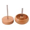 Manual Rotating Fast Beading Threader, Solid Wood Beading Bowl, Rice Bead DIY Beading Tool