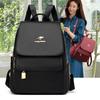 New Backpack for Women's Soft Leather New Fashionable Backpack Middle Aged Mother Travel Bag Soft Leather Large Capacity