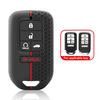 Силиконовый чехол для брелока автомобиля с 2/3/57 кнопками для Honda Fit Odessey City Jazz XRV Venzel HRV CRV Accord Чехол для ключа Автоаксессуары