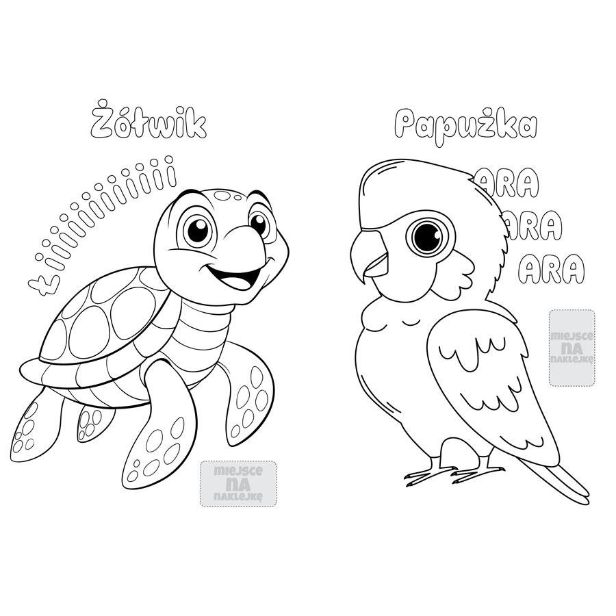 Pets Coloring Book for Children Animals Book +50 Stickers