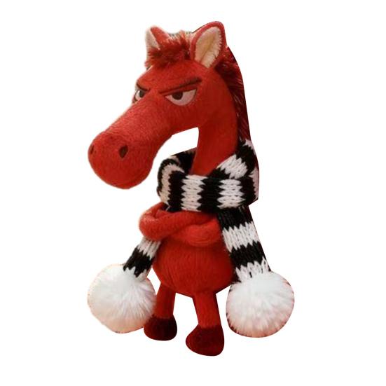 Yousheng Крутой Черный Конь Плюшевый Брелок Мягкая Набивная Игрушка Подвеска для Сумки Рюкзака Ключей Подарок Ручной Работы для Девочек Мальчиков Друзей Семьи День Рождения