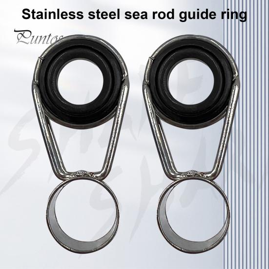 45Pcs/Box Fishing Rod Guide Ring Assorted Sizes Stainless Steel Ceramic Eyelet Replacement Freshwater Saltwater Fishing Pole Tip Repair Kit