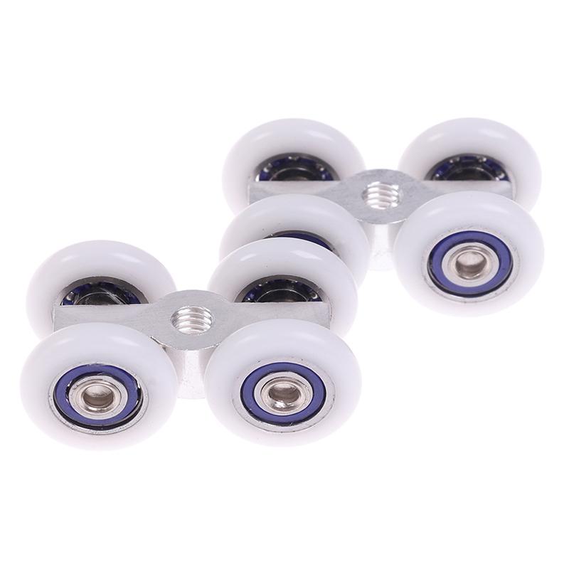 1 пара роликов для раздвижных дверей, 4 колеса, подвесные аксессуары для домашних дверей, фурнитура