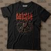 Deicide Винтажная футболка Металлическая музыка Черная футболка Унисекс футболка