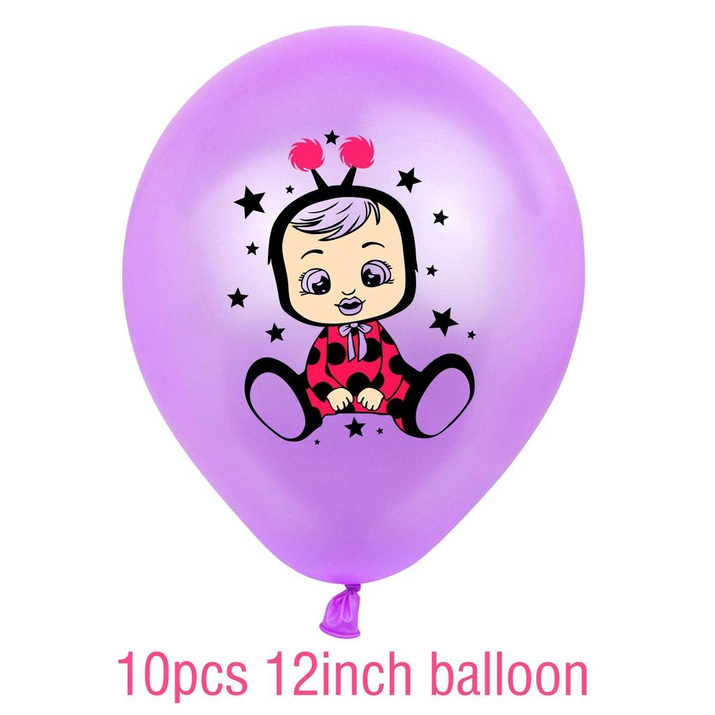 Очаровательный набор для украшения дня рождения Cry Babies Magic Tears с красочными баннерами и воздушными шарами