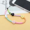 Beaded Phone Lanyard Wrist Strap Acrylic Candy Bunny Mobile Phone Chain,Total Length: 30cm