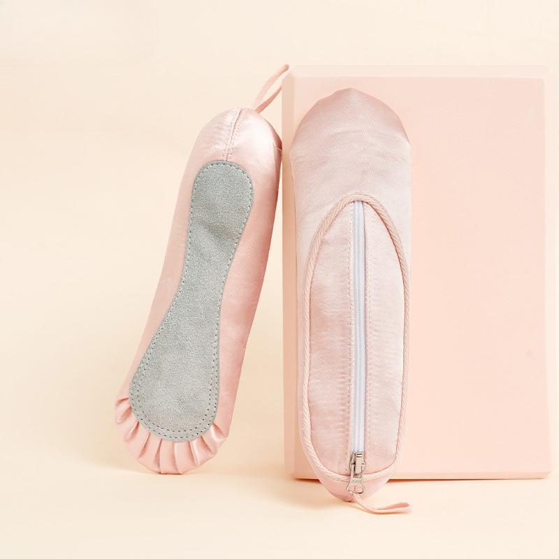 Балетки, креативный дизайн, косметичка с сердечком для девочек, женский пенал для хранения канцелярских принадлежностей, студенческий пенал