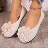 Обувь Женская 2024 Горячая Распродажа Слипоны Женские Балетки Повседневные Балетки Женские Цветочный Круглый Носок Мягкая Подошва Обувь Большого Размера Женская
