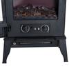 Electric Fireplace LED Flames 1000 2000 W Adjustable Temperature And Brightness Metal 39 X 23 X 56.5 Cm