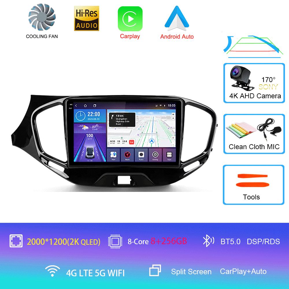 Android 14 для LADA Vesta Cross Sport 2015 2022 Автомобильный радиоприемник Мультимедиа Видеоплеер Навигация стерео Нет 2din 2 din