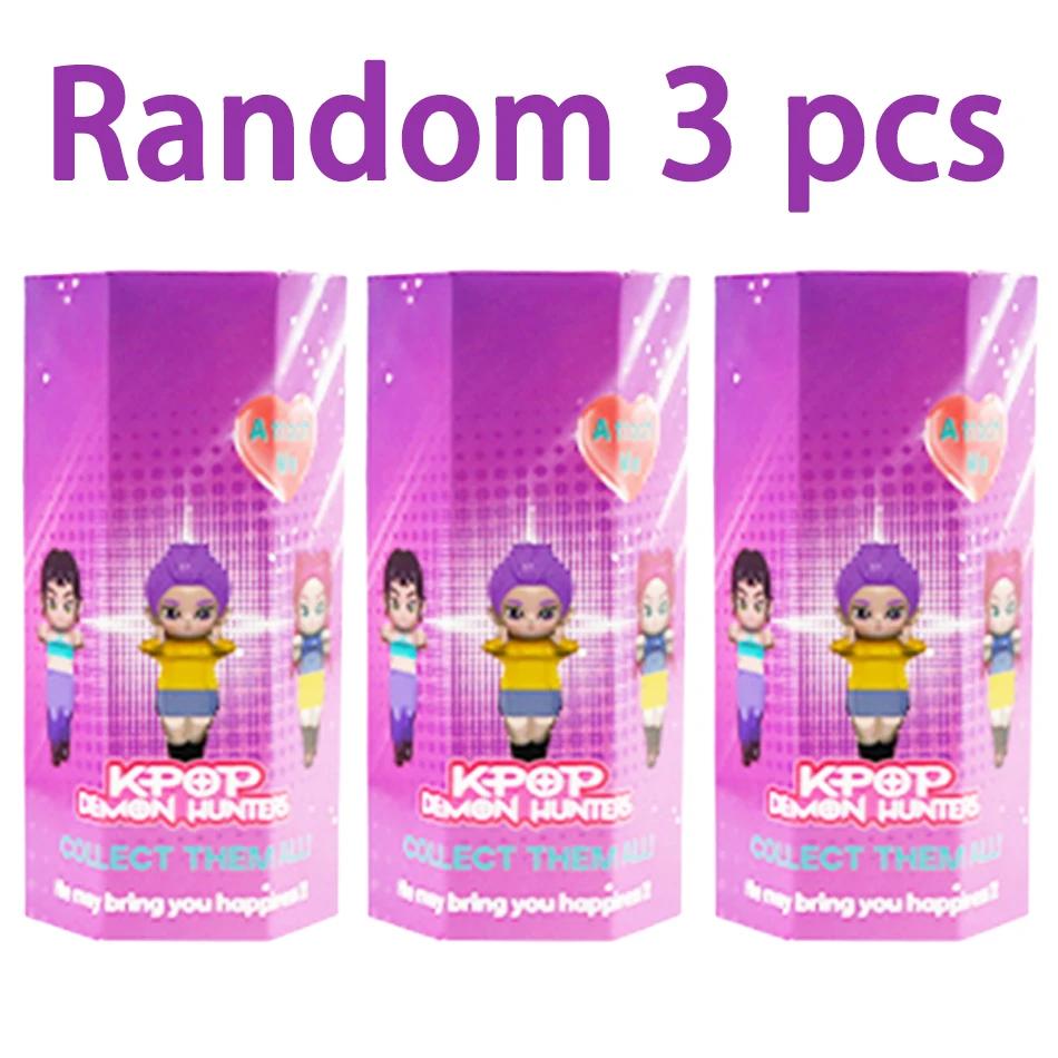 K pop охотники на демонов Аниме Фигурка Мини Игрушки Kpop Очаровательная ПВХ Mystery Box Коллекционная Кукла Модель Украшение Стола Подарки toptoy