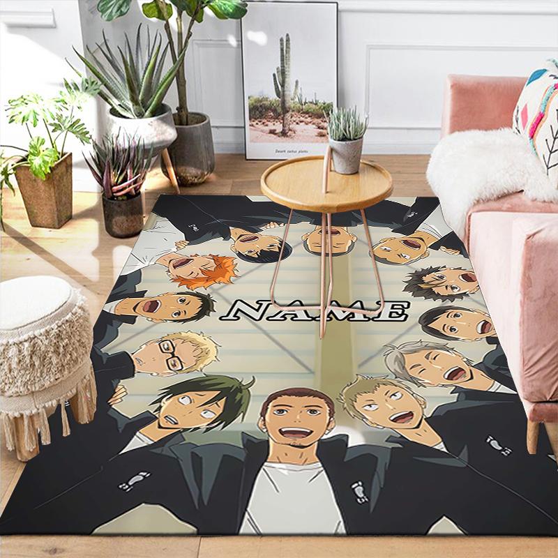 Custom 1Pc Volleyball Player Action Rug Office Carpet Indoor Outdoor Entrance Doormat Nonslip Soft And Comfortable Living Room D291583