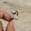 White Topaz Rough Ring Electroformed Copper Ring Adjustable Ring Gemstone Handmade Ring Electroformed Jewelry Gift For Her Engagement Rings