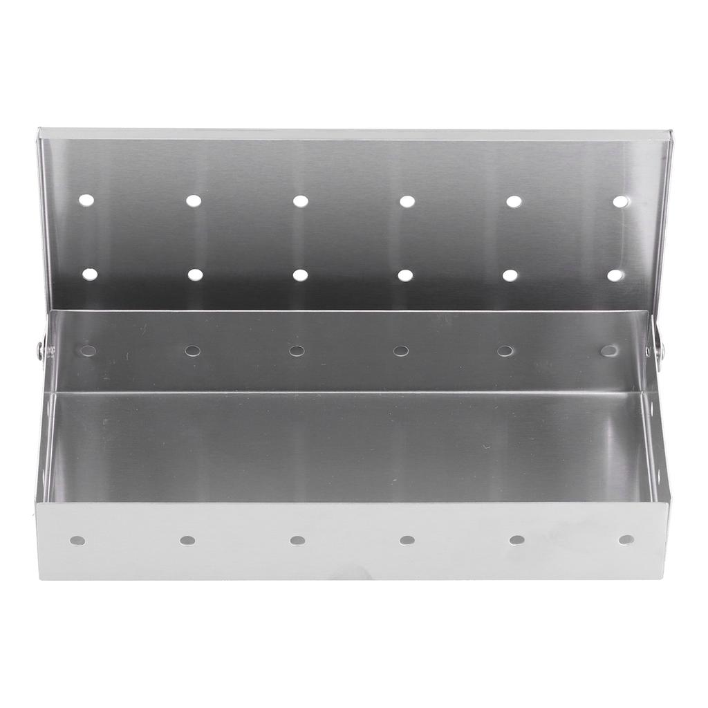 Коробка для копчения барбекю из нержавеющей стали, коробка для гриля с древесной щепой, коробка для гриля бекона для использования в помещении и на открытом воздухе