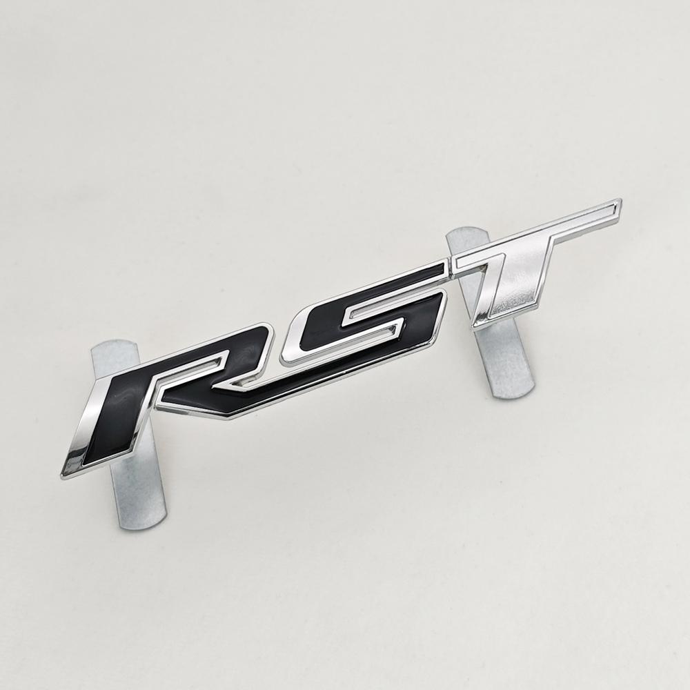 3D Metal Car Sticker RST Logo Front Grill Emblem Trunk Fender Badge For Chevrolet Tahoe Silverado Suburban Colorado Accessories ls2