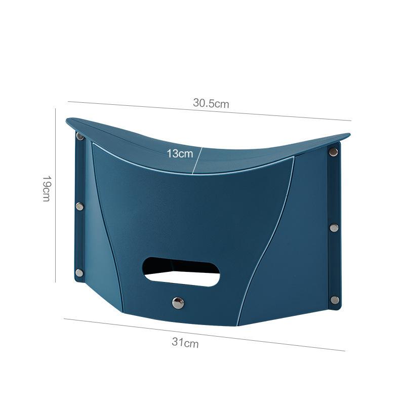 Складная корзина для табурета, портативное многофункциональное пластиковое складное сиденье для кемпинга и рыбалки на открытом воздухе, легкая компактная эргономичная ручка