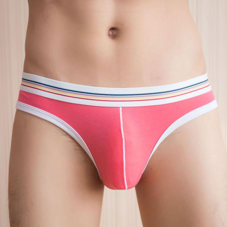 WTEMPO Мужские трусы, хлопковые мужские трусы, мужское нижнее белье, дышащие трусы для пениса, U-образное выпуклое бикини