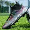 Fashion Unisex Soccer Shoes Football Cleats Soccer Ankle Boots Youth Training Sneakers Outdoor Sports Shoes Ronaldo
