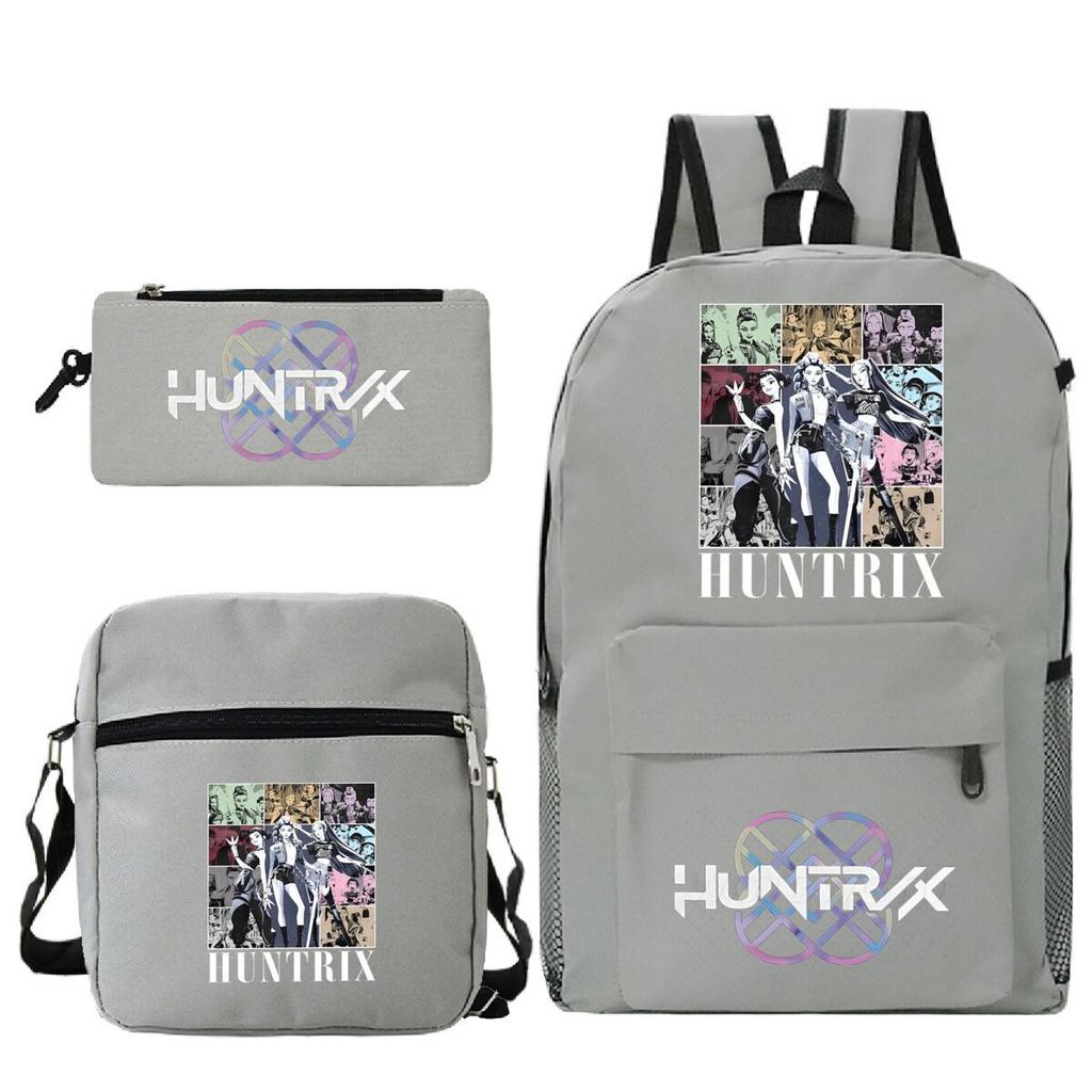 Animation Cartoon Printing Student Schoolbag Large Capacity Leisure Backpack Children'S Pencil Bag Shoulder Bag Set
