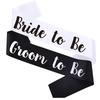 Groom Bride To Be Sash Bridal Shower Bachelor Bachelorette Party Wedding Engagement Just Married Decoration Newlywed Couple Gift