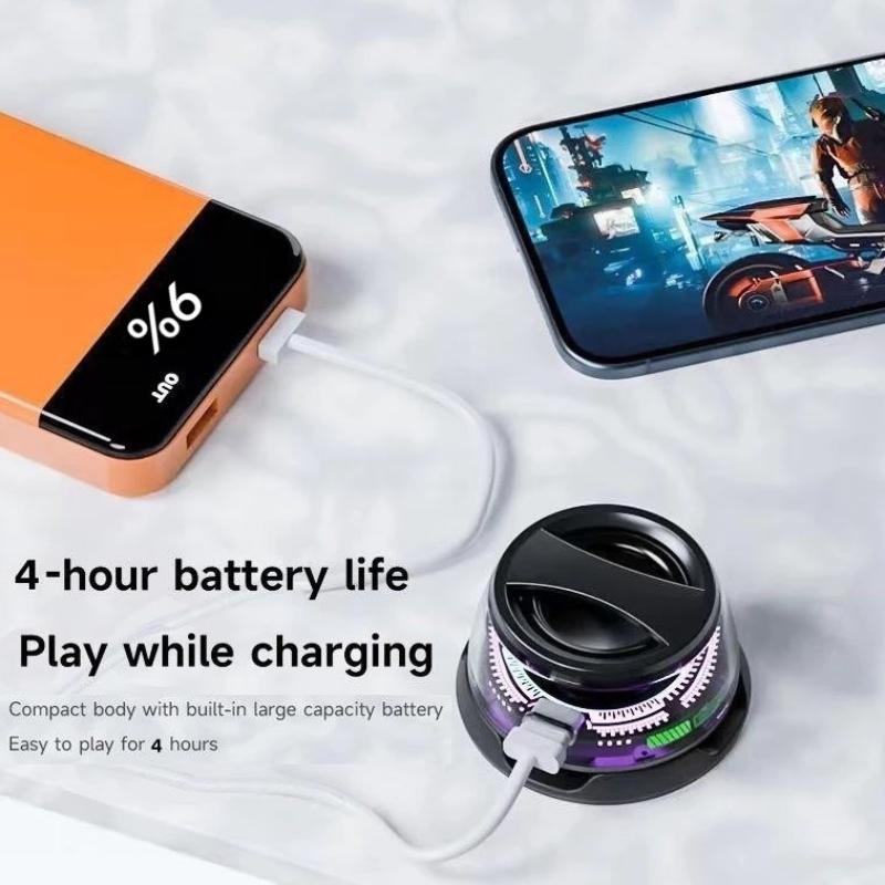 Магнитная Bluetooth-колонка Беспроводная портативная мини-колонка с RGB-подсветкой 5.3 Сабвуфер