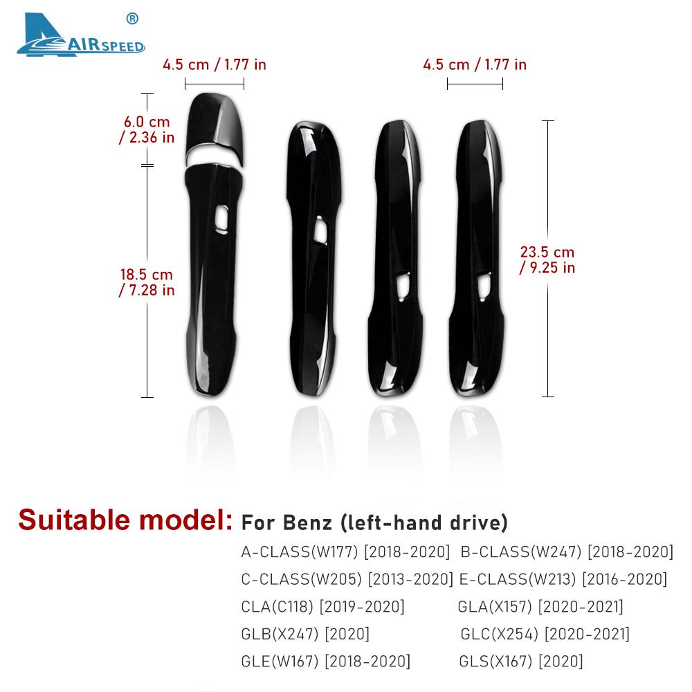 ABS для Mercedes Benz ABCE GLC CLA GLE GLS GLB Class W177 W247 W205 W213 X254 C118 W167, накладка на дверную ручку автомобиля