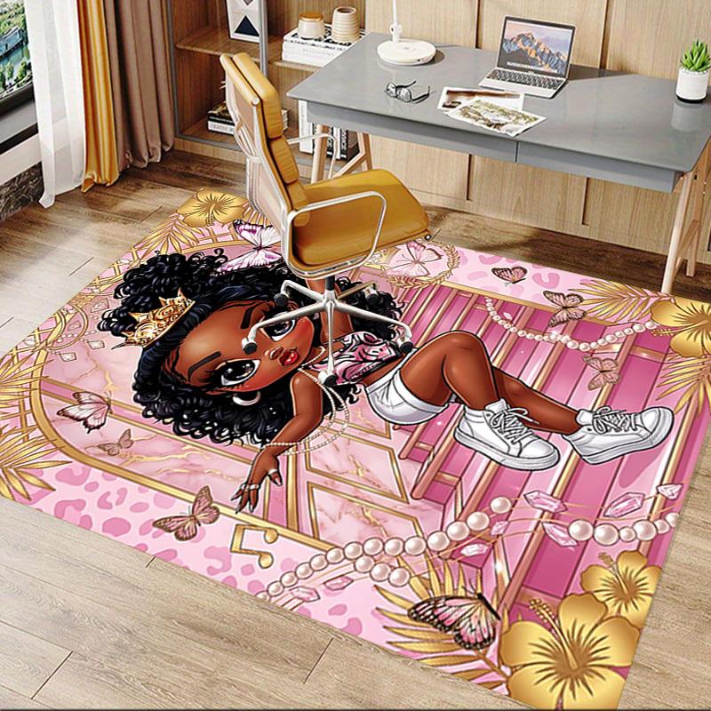 1PC Princess Butterfly Non-Slip Floor carpet, Office, family, bedroom, Studio - Large Area Rug, Decorative Mat, Longlasting Material-C0438