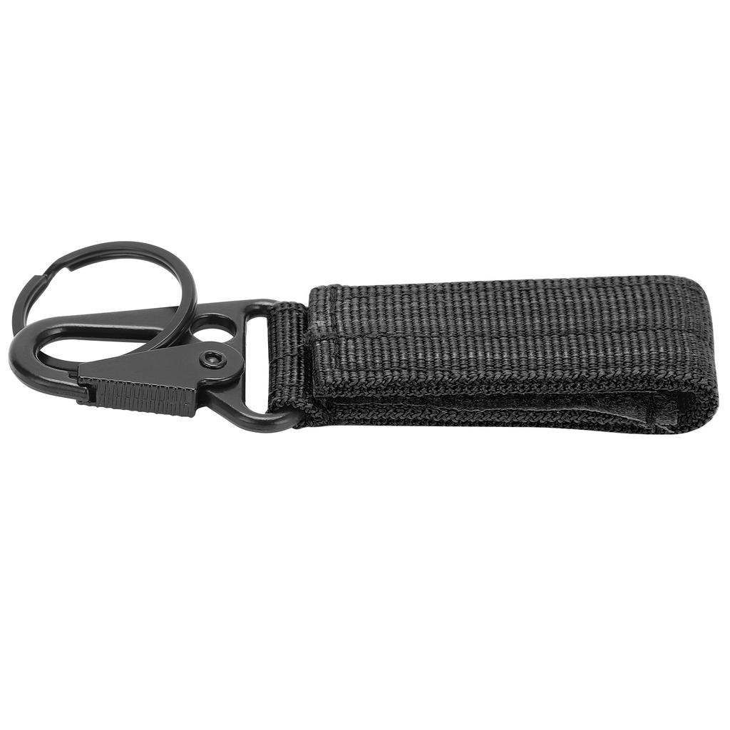 Outdoor Belt Hanging Keychain Carabiner Hook and Loop Strap Keyring Clip Buckle Hanger