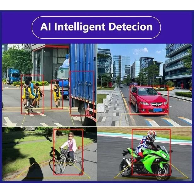 10,36" 4-канальный видеорегистратор Smart Blind Spot Radar BSD Сигнализация Автомобильный DVR Монитор Для Грузовика Автобуса