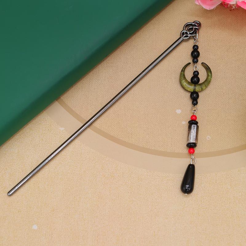 Hanfu Crescent Step Shake Hairpin Hair Accessories Hair Sticks For Buns Chinese Headwear Headdress Gift Alloy